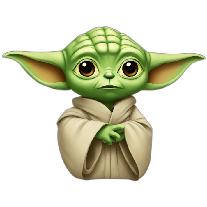 Yoda on a bird emoji