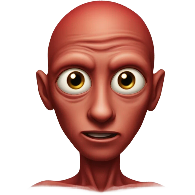 Red alien man emoji