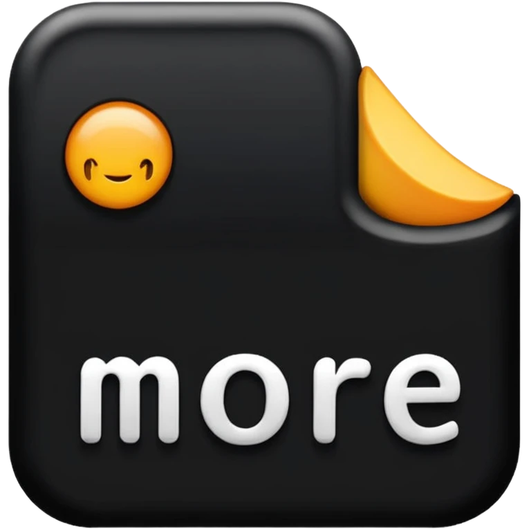 "More" word emoji