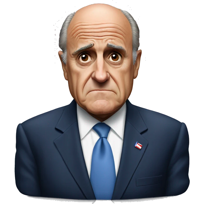 Rudy Giuliani very sad emoji