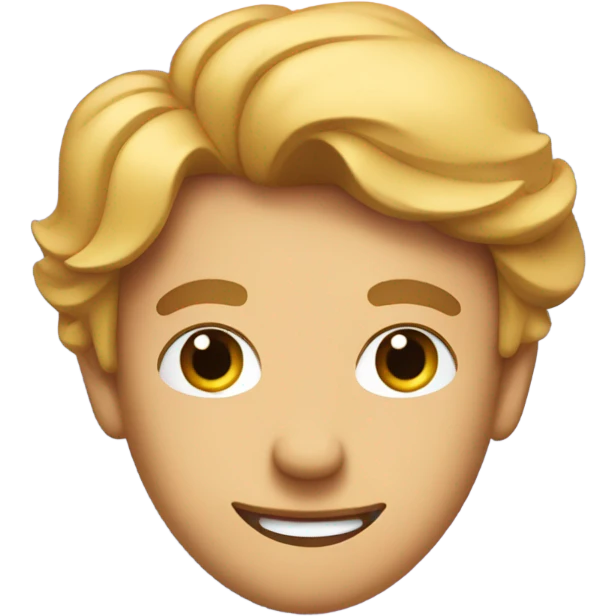 The word handsome in a heart  emoji