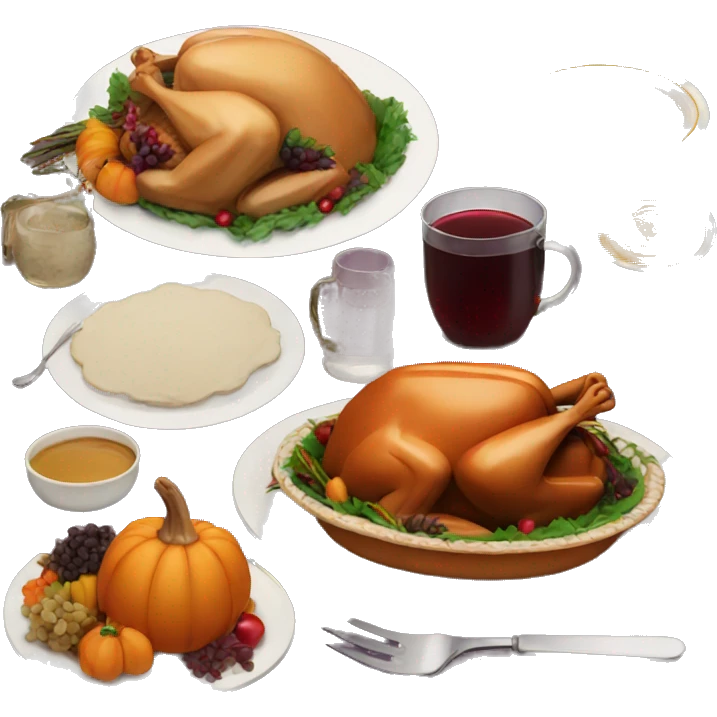 Thanksgiving plate emoji