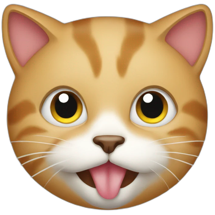 Cat eat food emoji