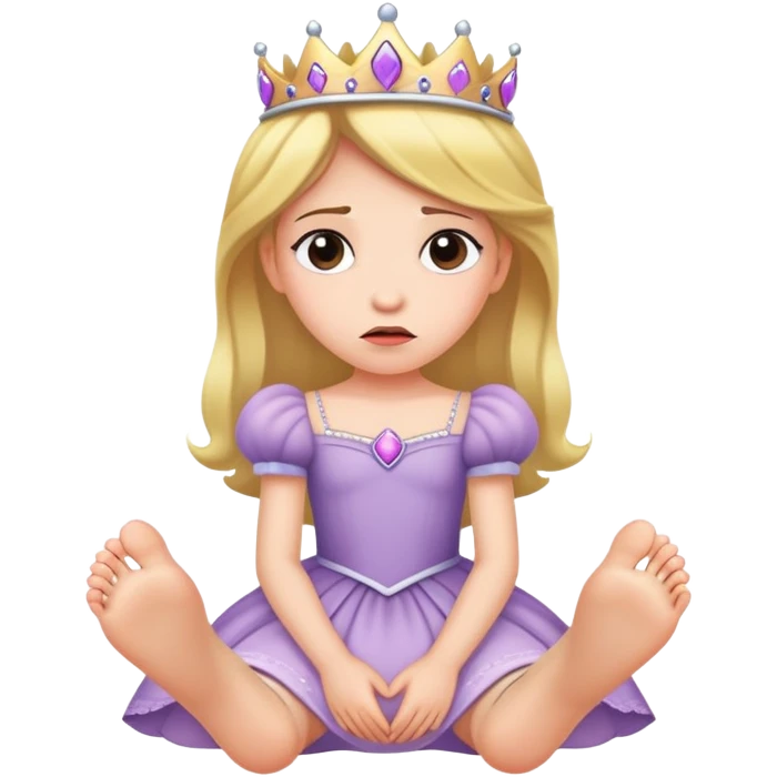 upset princess with feet emoji