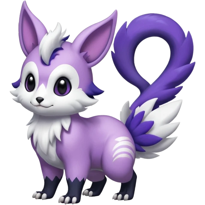 Shiny Furret-Absol-Noibat-Hybrid (Full body) emoji
