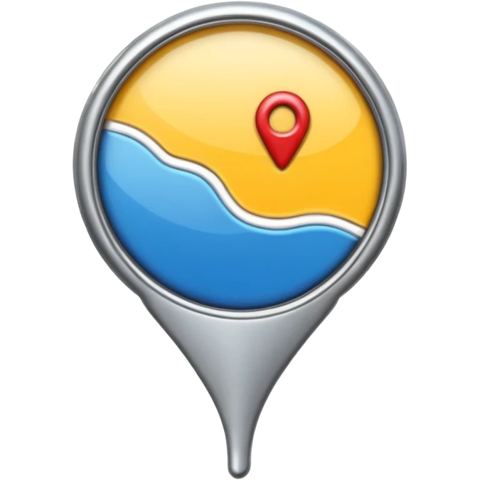Maps pin normal without any picture emoji