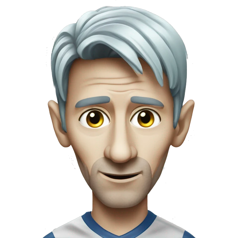 Lionel Messi as an alien emoji