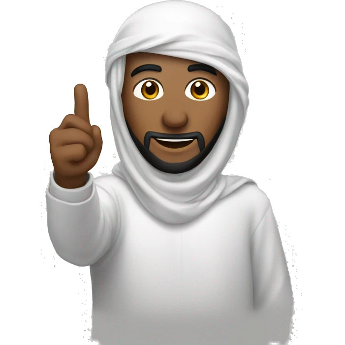 Personne qui se prend En selfi avec un keffieh emoji
