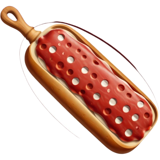 salame piccante (colorazione piu' rosso scuro) emoji