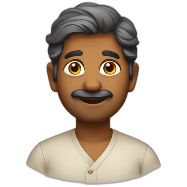 south indian man emoji