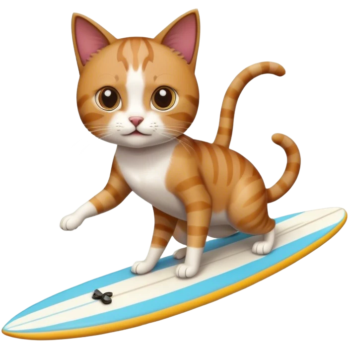 surfing cat emoji