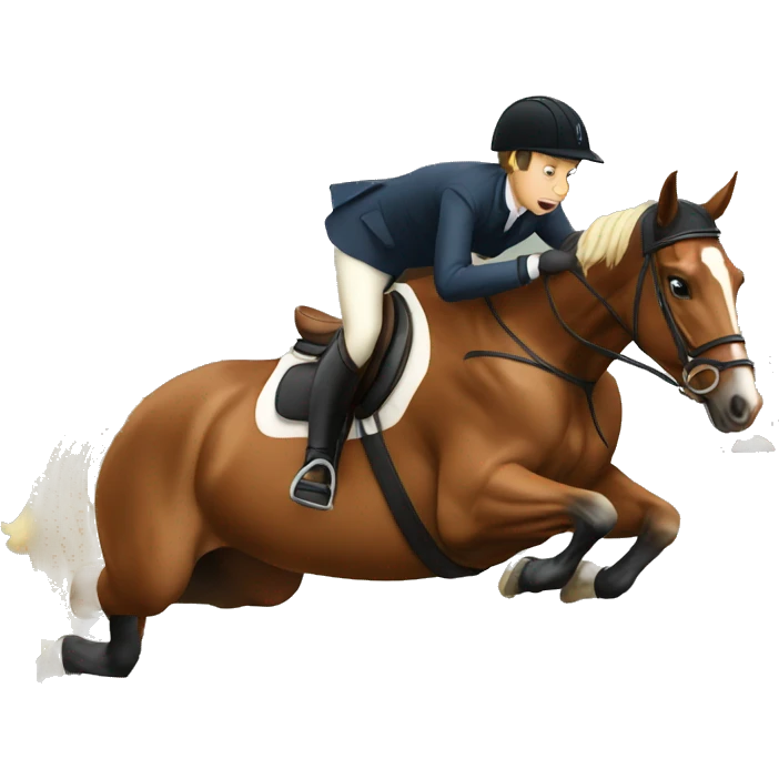 Horse showjumping  emoji