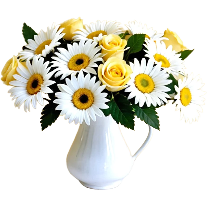 букет из только ромашек полевых маленьких в стиле ios emoji  emoji