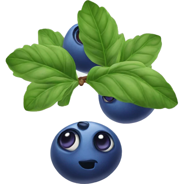 Pau of bluberries emoji