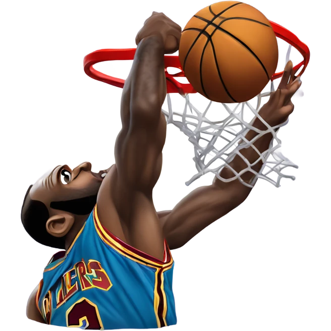 lebron james dunking on michael jordan emoji