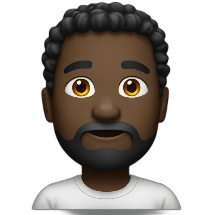 big black something emoji