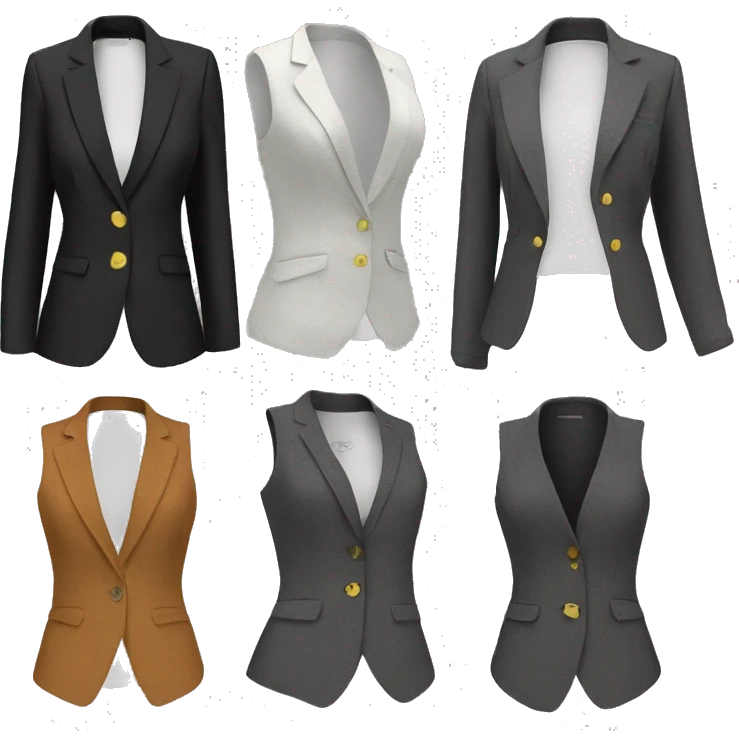 Blazer vest women’s  emoji