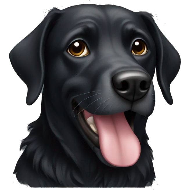 Black dog emoji