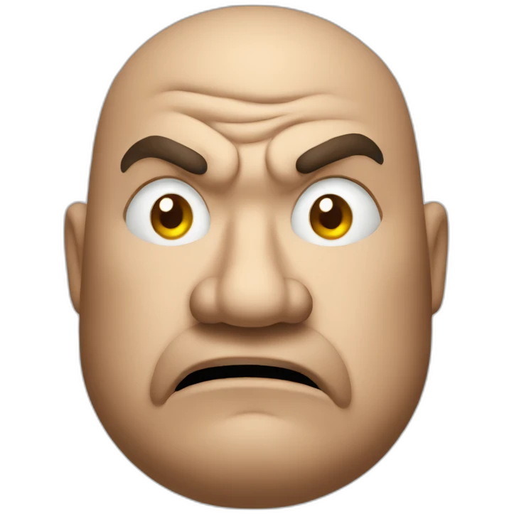fat angry man emoji