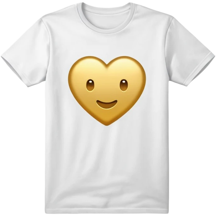 gold and white T Shirt  emoji