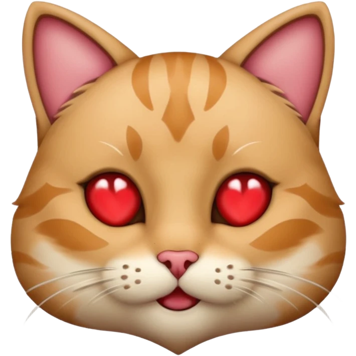 cat with heart eyes and bitting lip emoji