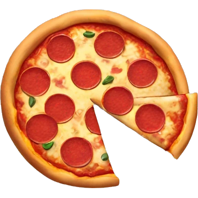 Pizza with only pepperoni emoji