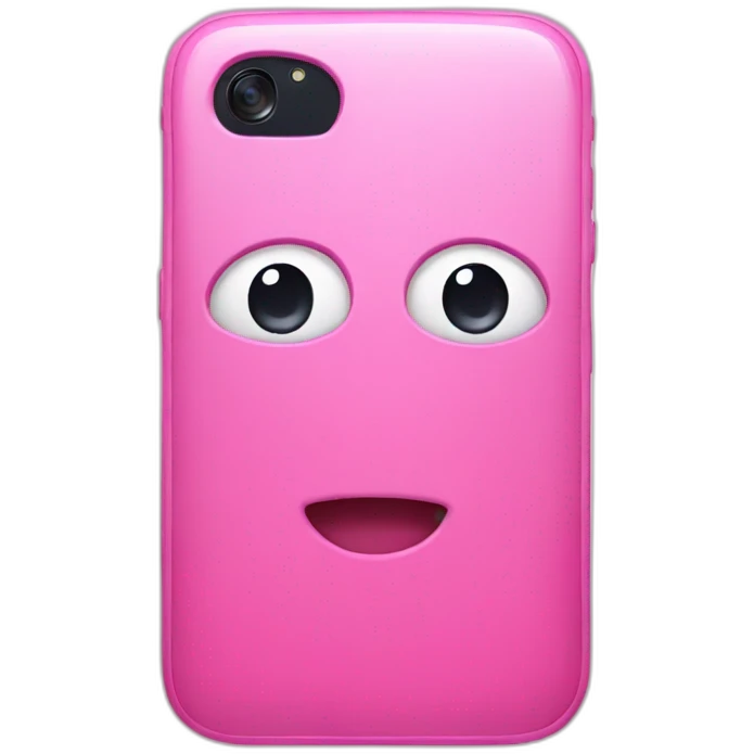 pink smartphone emoji