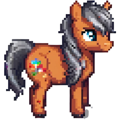 cute little pony emoji