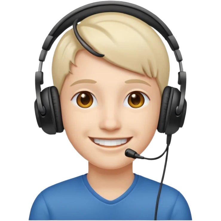 Una carita con audios emoji