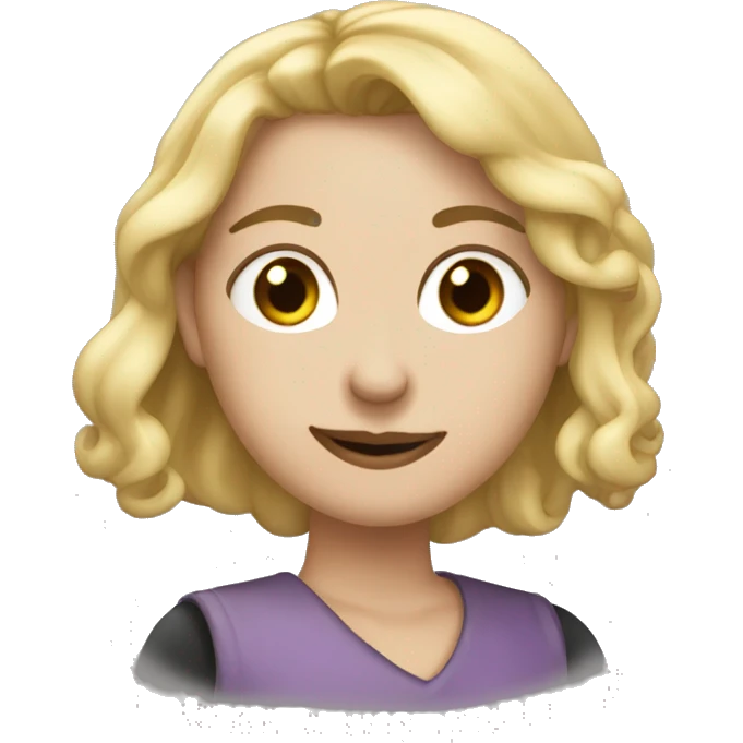 Девушка с длинными черными волосами emoji