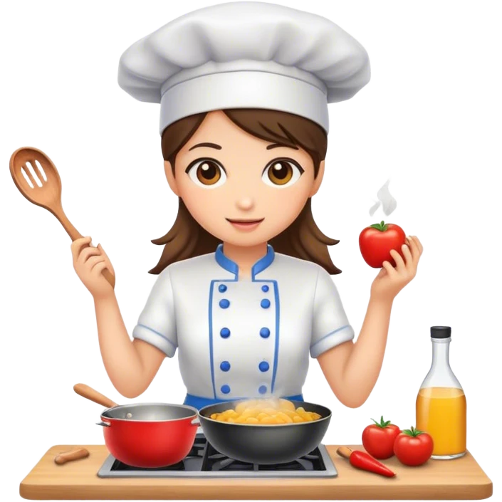 Girl cooking  emoji