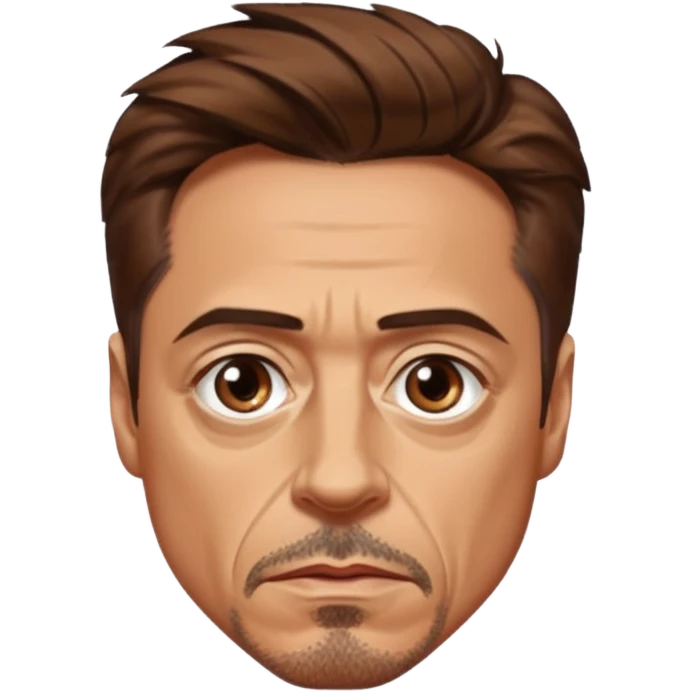 robert downey jr serious emoji