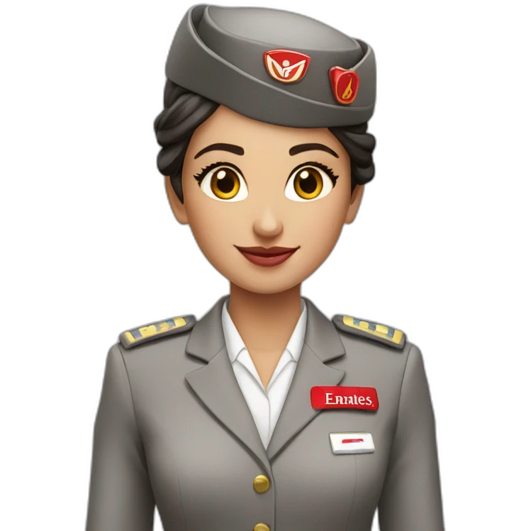 Emirates airline cabin crew emoji