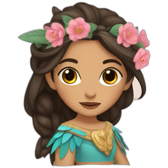 princesa mapache emoji