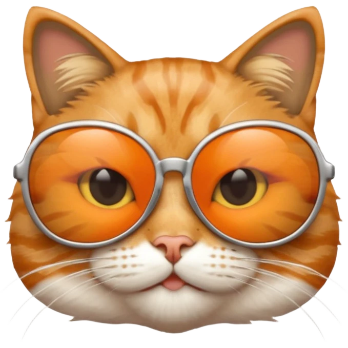 Cat wearing sunglasses emoji