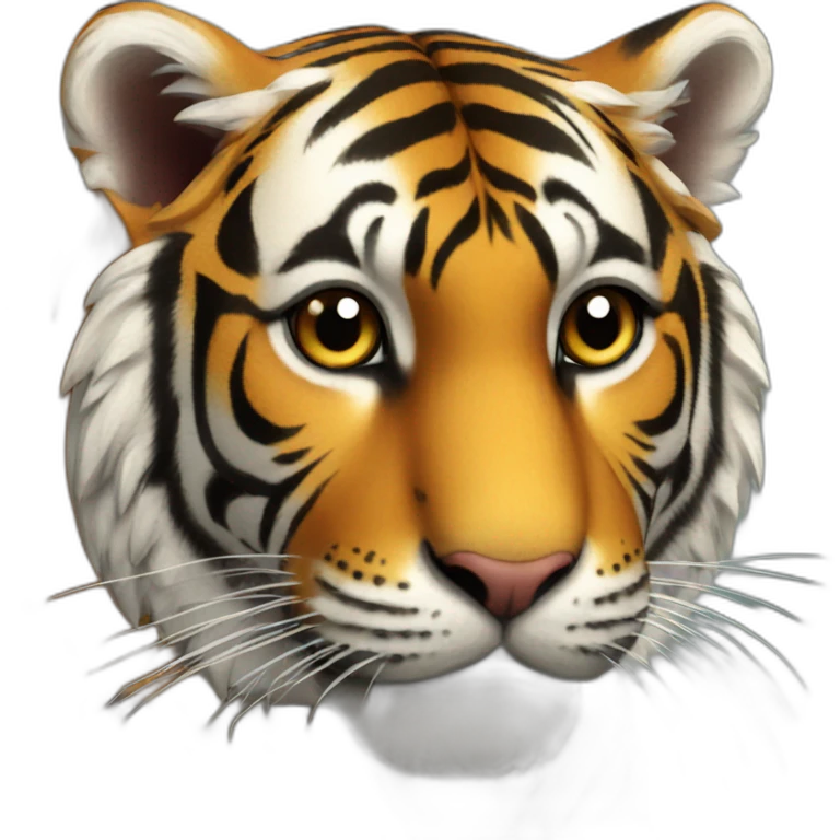 tiger with heart emoji