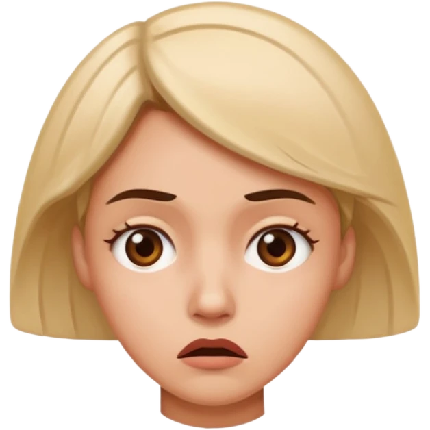 
a woman posing like, "Why?" emoji