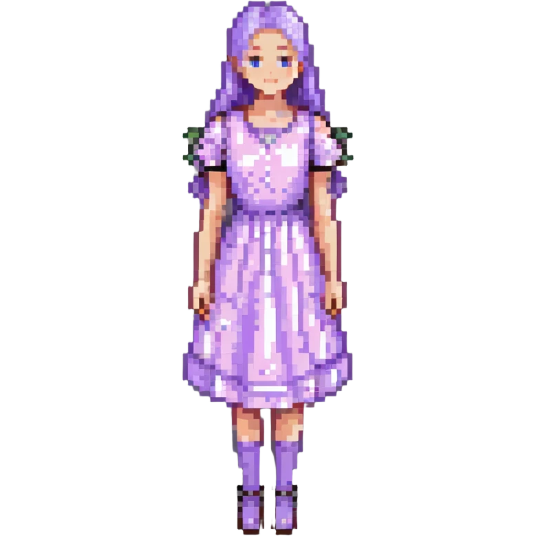 very light lavender rosy dress emoji
