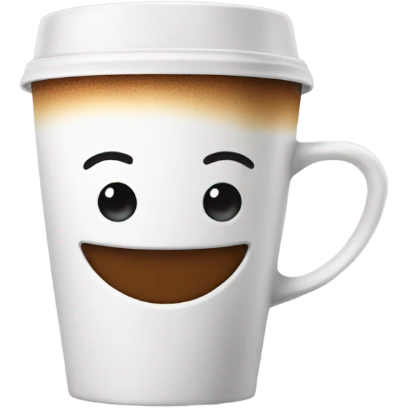 Coffe cup saying good morning emoji
