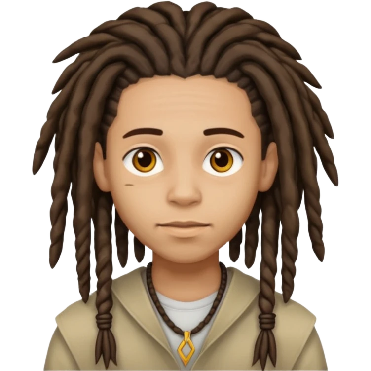 Lightskin Animoji with dreads  emoji