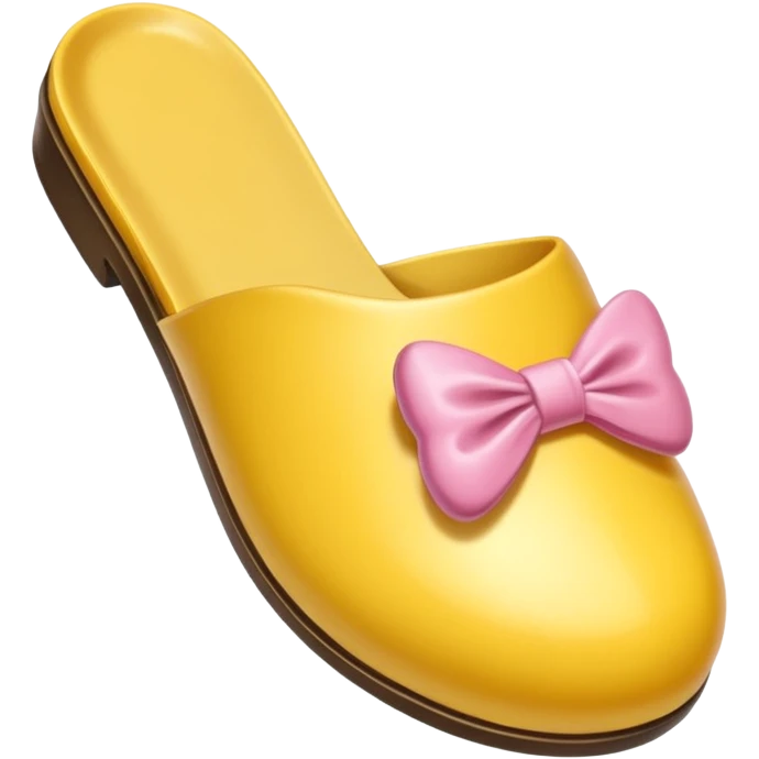 Butterbirne realistisch mit Hausschuh in der hand emoji