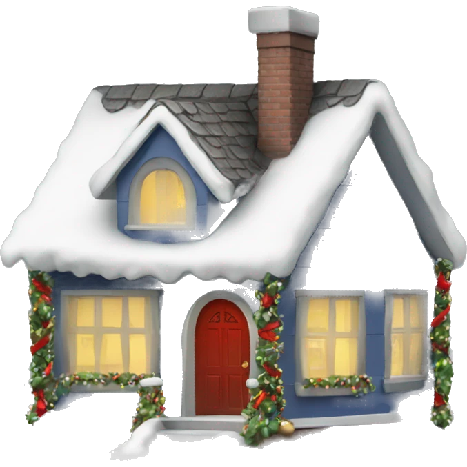 Christmas house emoji