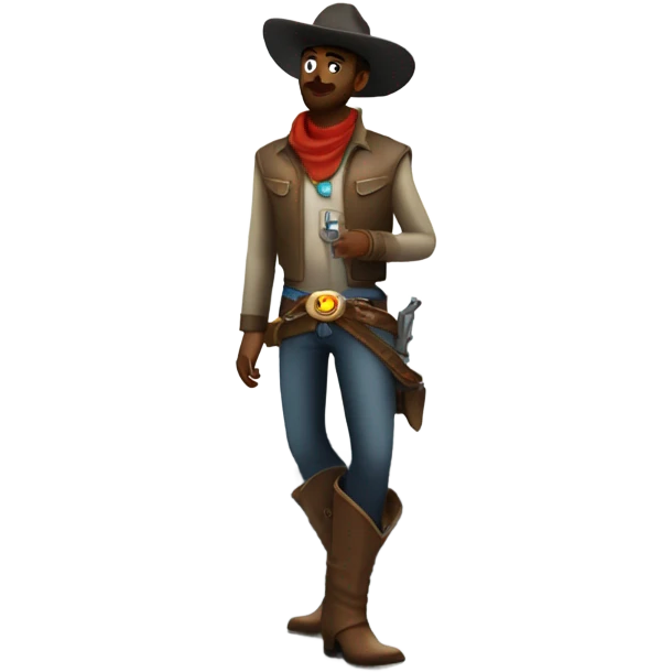 Cowboy on a spaceship emoji