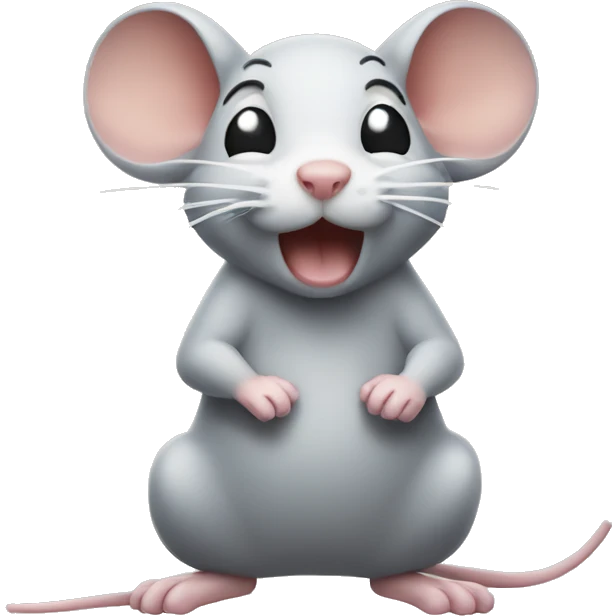 Mouse farting emoji