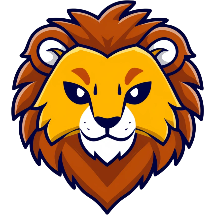 fierce lion face emoji