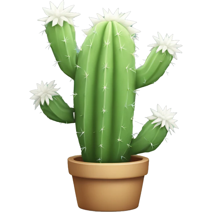 White cactus emoji