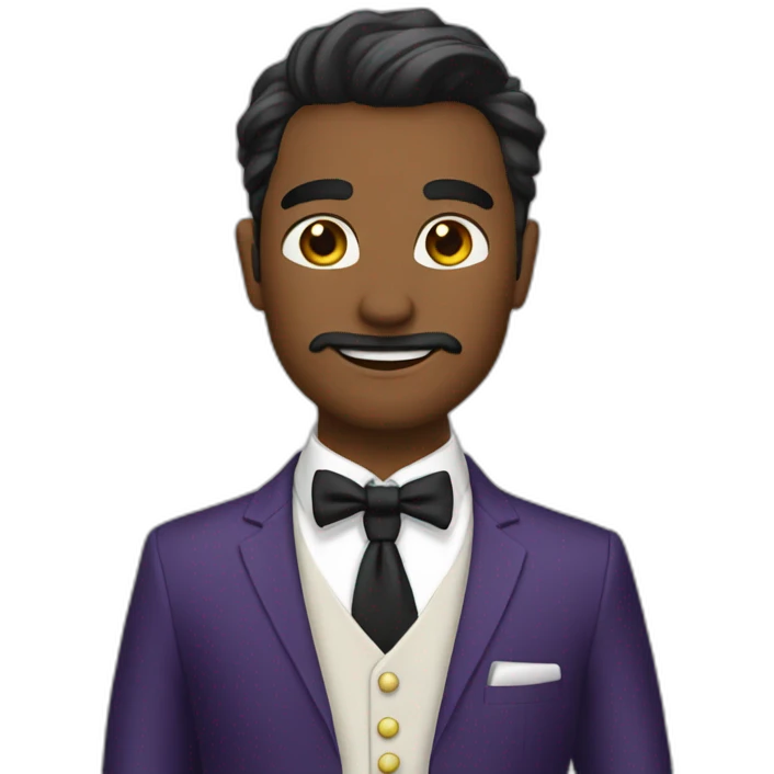 Senyor con traje elegante emoji