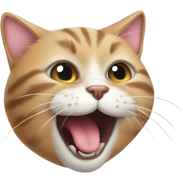 Cat with licking face  emoji