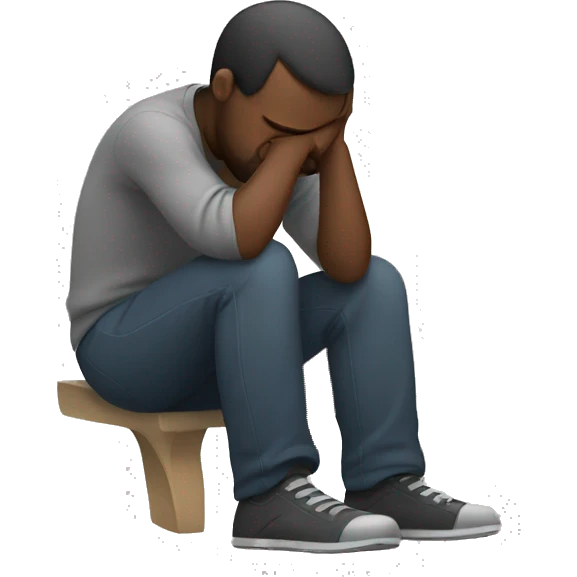 exhausted man emoji