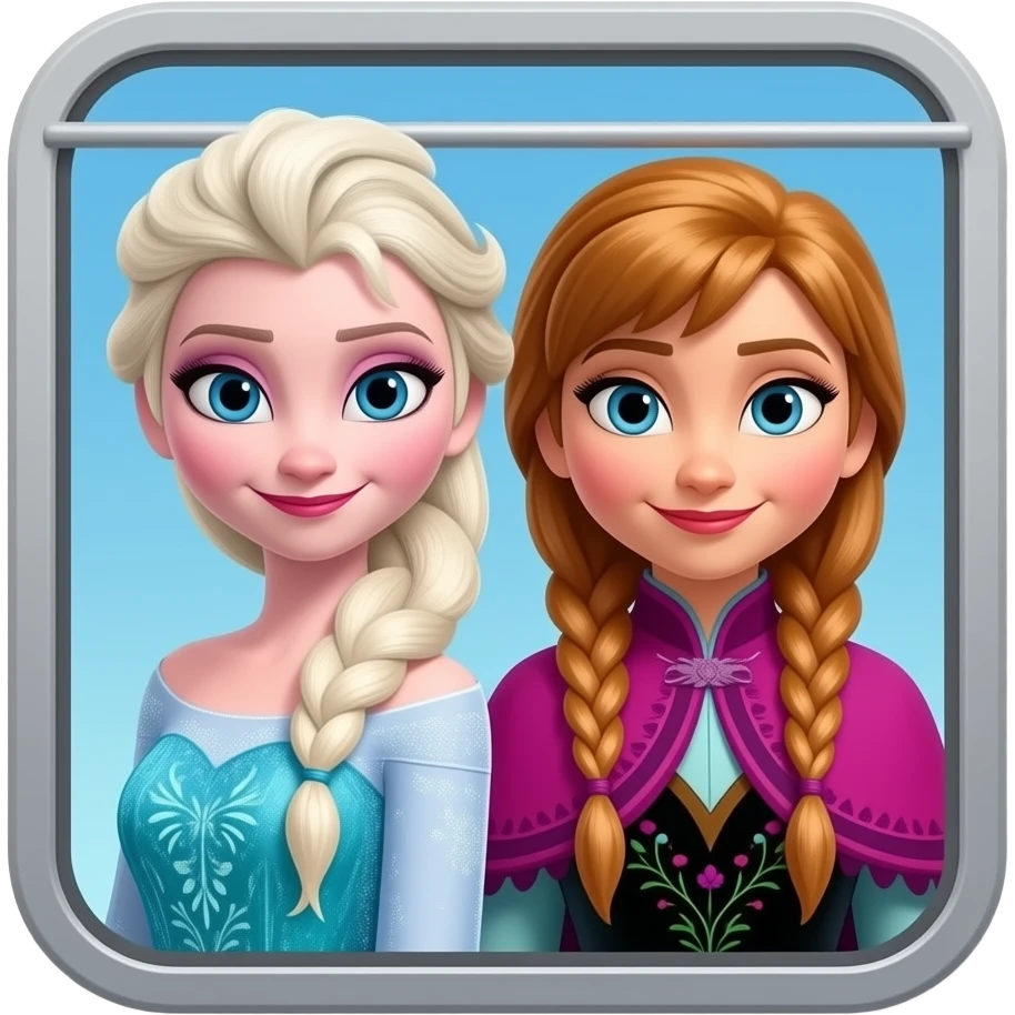 elsa and anna arendelle, from disney frozen, have riding into indian railways interior sealdah to kanpur express train emoji